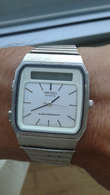 Seiko VINTAGE (80´s) ANA-DIGITAL H357-500A ALARM CHRONOGRAPH WATCH