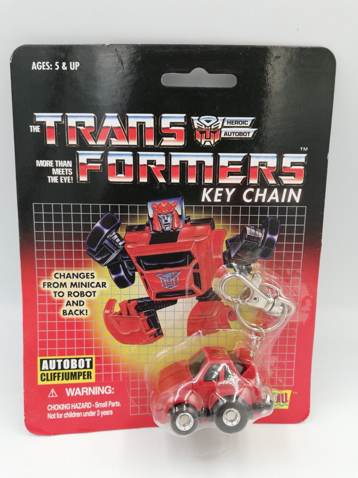 Transformers G1 Autobot Cliffjumber Figure Key Chain Fun4All Hasbro 2001 HTF New