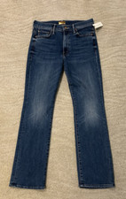 MOTHER woman's medium wash blue The insider flood HR denim, SZ 28, BNWT 