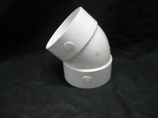 4" DWV PVC SCH 40 1/8 Bend Elbow Drain Waste Vent Pipe Fitting