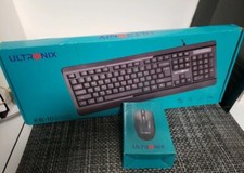 Wired Keyboard and Mouse Combo, Ultronix Full-Sized Ergonomic Computer Keyboard