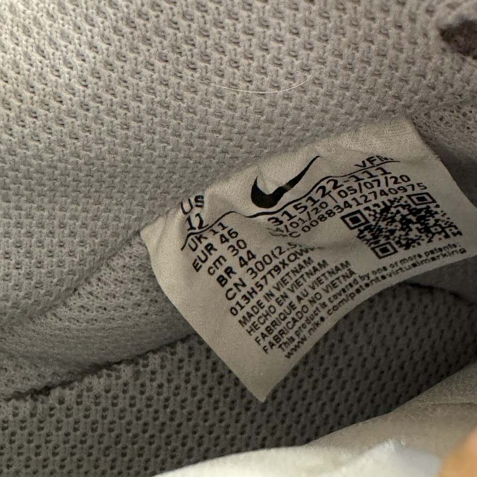 Nike Air Force 1 Sneakers Triple White Mens Size 12 eBay