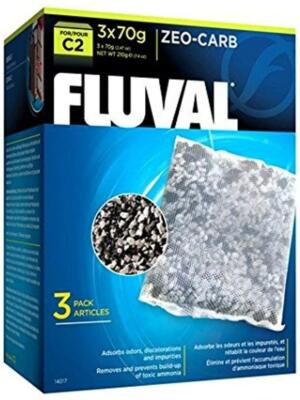 Fluval C2 Zeo-Carb Power Filter for Aquarium, Pack of 3