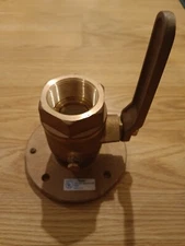 PERKO 1 1/2" BRONZE SEACOCK BALL VALVE 0805008PLB