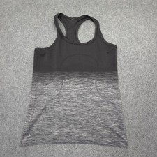 Lululemon Singlet Womens 6 Grey Activewear Lightweight Racerback Tank Top Size 6