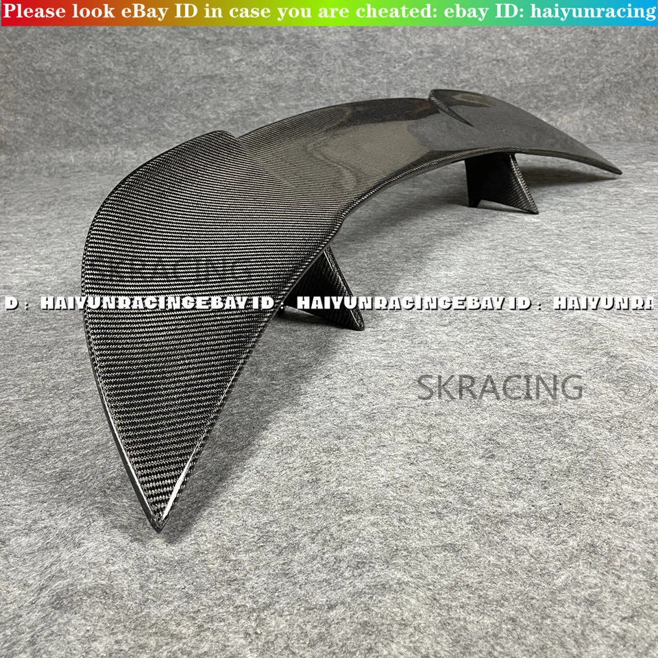 Real Carbon Fiber Rear Trunk Lip Spoiler Wing Bodykit Refit For BMW i8 2014-2018 - Image 2 of 4