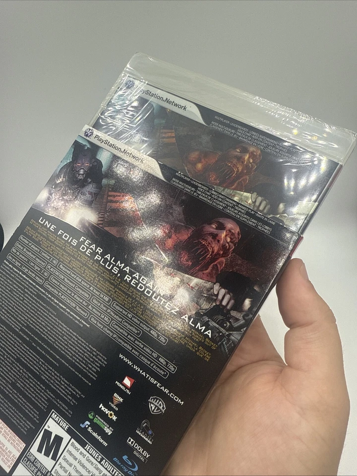 F.E.A.R. 2 Project Origin PS3 SUPER RARE SEALED Game Manual MA15+ FEAR 2 PS3 - Image 2 of 4