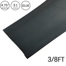 3:1 Heat Shrink Tube-4.75" Black Dual Wall Marine Adhesive Glue Lined Waterproof