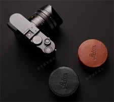 Cow Leather Lens Cap Case Cover for Leica Q3 Q2 Q/QP Camera Milicase Handmade