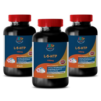 natural sleeping pills - PURE 99% L-5 HTP 100MG - mood enhancing pills 3B