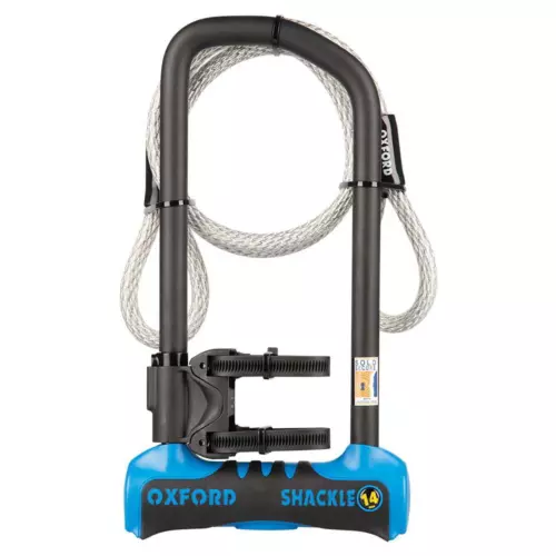 Oxford Schäkel14 Pro Duo Bügelschloss + Kabel