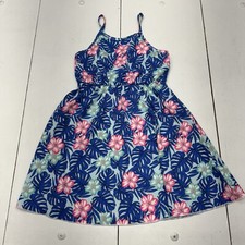 SHEIN Kids Multicolor Tropical Floral Spaghetti Strap Dress Kid Girls Size 7Y