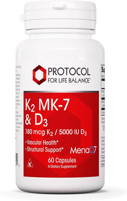- K2 MK-7 and D3 - Vascular Health and Structural Support, Bone Strength, App...