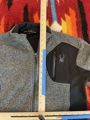 Spyder Warm Core Sweater Full Zip Up Size M Gray Women’s Active Wear - Picture 7 of 9