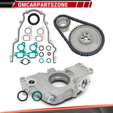 LS High Volume Oil Pump Parts Change Kit+Gaskets &Timing Chain For RTV 5.3L 6.0L