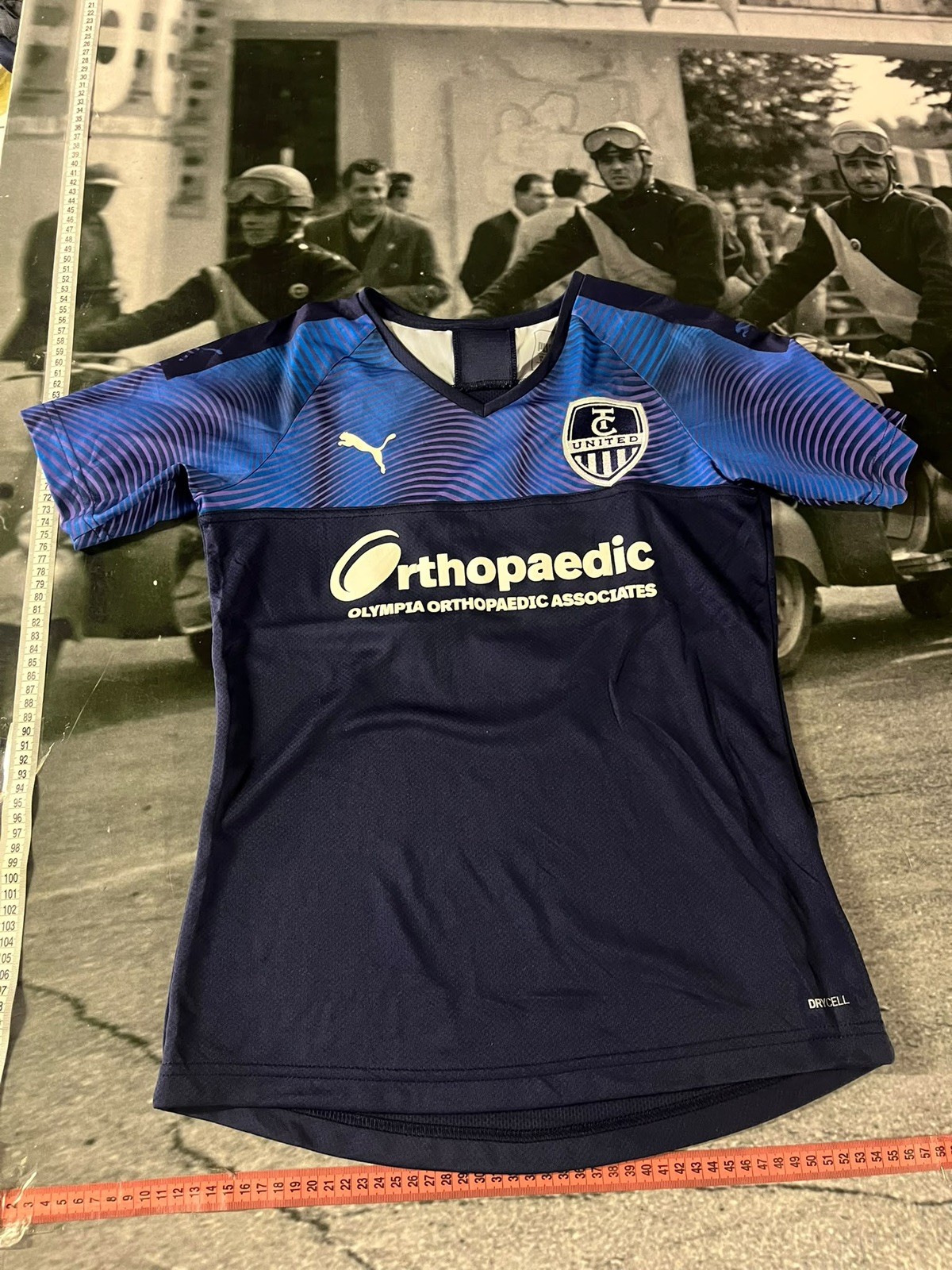Puma TC United Match Jersey DryCELL Blu Taglia S Uomo Calcio D70