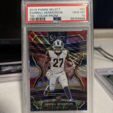 2019 Panini Select Concourse Tri Color Prizm /199 Darrell Henderson PSA10