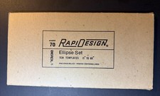 BEROL RAPIDESIGN Ellipse Templates R-70S Complete set of 10