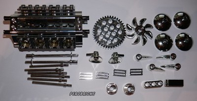 Lego Technic Set verchromte Teile für MOC 14616 1967 Mustang von Loxlego