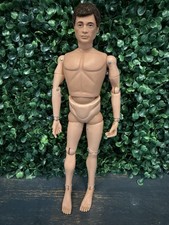 Vintage 1960s GI Joe Brunette Flocked Hair Fuzzy Hasbro USA Made Read!