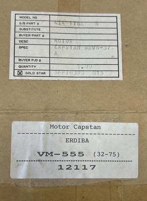 ERDIBA VM-555 Capstan Motor DDV 6-37 A