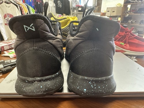 NIKE PG3 Paul George Black / Aqua Size 10.5 Basketball Shoes A02607-006 - Picture 4 of 5