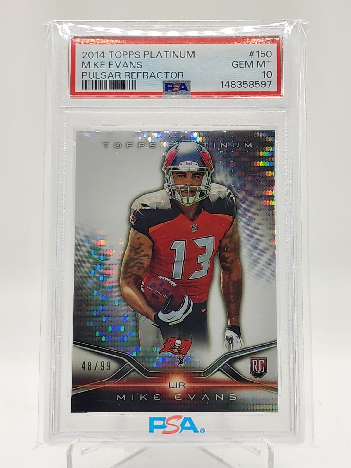 Mike Evans Topps Platinum #150 Pulsar Refractor