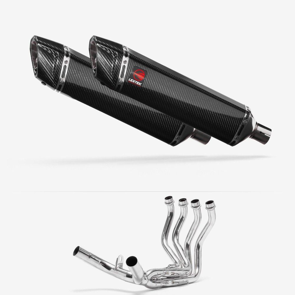 Lextek SP7C Exhaust System 400mm for Honda CBR1100XX Blackbird (97-08)