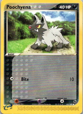 Poochyena 63/109 Ruby Sapphire LP