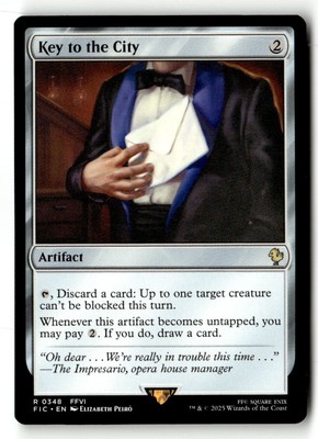 Key to the City 348 Rare Commander: FINAL FANTASY Magic: The Gathering Near Mint