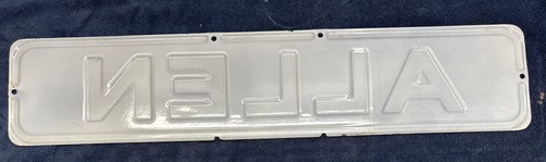 Very Nice LARGE Porcelain Street Sign ALLEN 33” X 7” - Picture 4 of 4