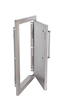 Outdoor Kitchen BBQ Access Door 17 x24 Inch 304 Stainless Steel Single Bonfire