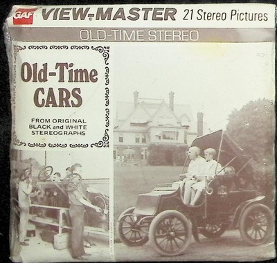 Old Time Cars  3d View-Master 3 Reel Packet NEW SEALED