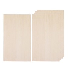 10 Pieces Wood Sheets Unfinished Board Thin Wooden Slices DIY Crafts DIY Wooden