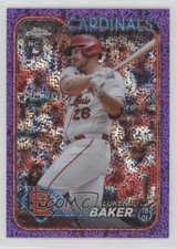 2024 Topps Chrome Purple Speckle Refractor /299 Luken Baker #132 1a1o