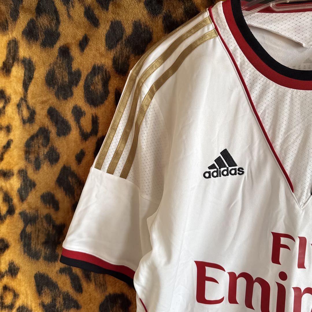 13-14 AC MILAN HONDA 10番　adidas away M adidas AC Milan Honda #10 Away Jersey XL 2013-2014 White