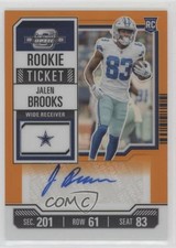 2020 Contenders Optic Rookie Ticket Orange Prizm 38/50 Jabari Zuniga Auto a8r