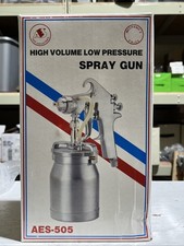 Aes 505 Hvlp Spray Gun Siphon Feed Paint Gun High Volume Low Pressure New
