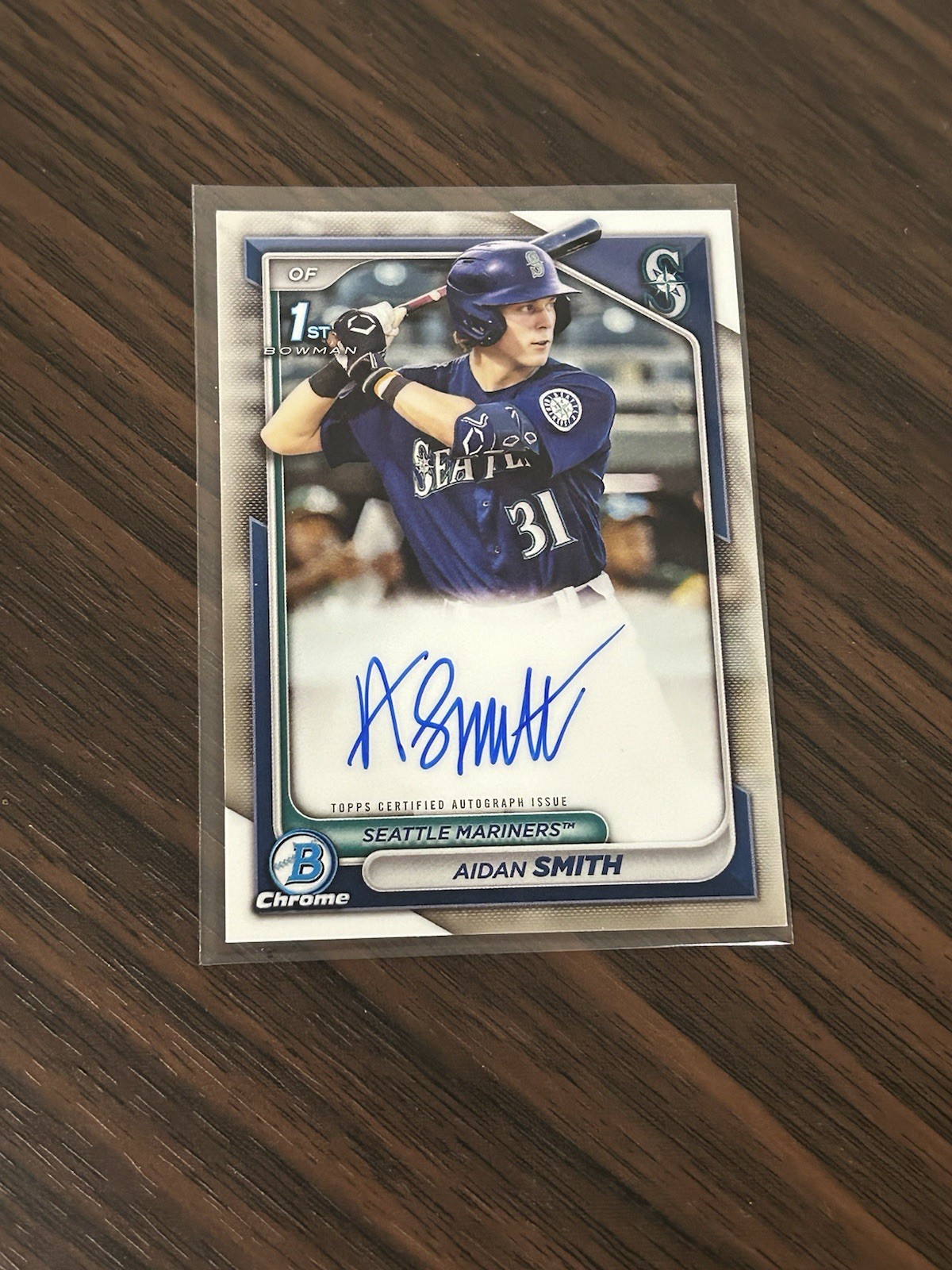 2024 Bowman - Chrome Prospect Autographs Aidan Smith #CPA-ASM (AU, RC)
