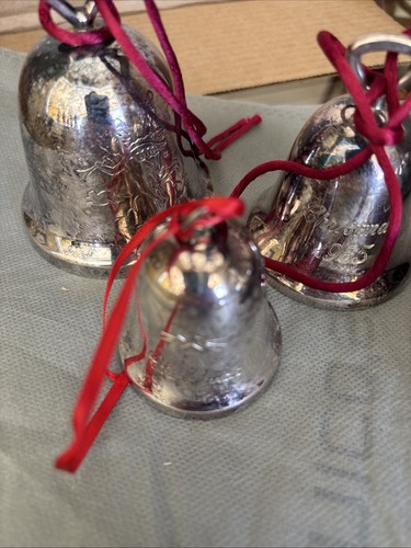 Silverplated 1989 Christmas PLUS 5 other plated bells - Bild 3 von 13