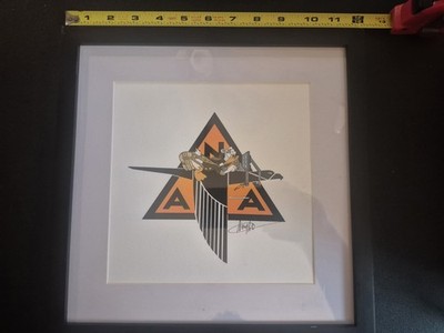 North American Aviation Disney Art Signed By Allyson Vought 12×12 Will Be...
