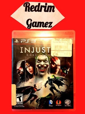 Injustie Gods Among Us COMPLETE Black Label Sony PS3 Playstation Video Games