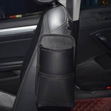 Car Seat Side Storage Bag With Cup Holder, Bottles Holder, Headrest Hook