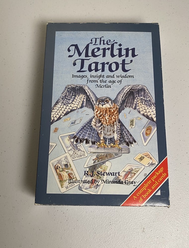 The Merlin Tarot Complete W/ Book 80 Card Deck R.J. Stewart 1988