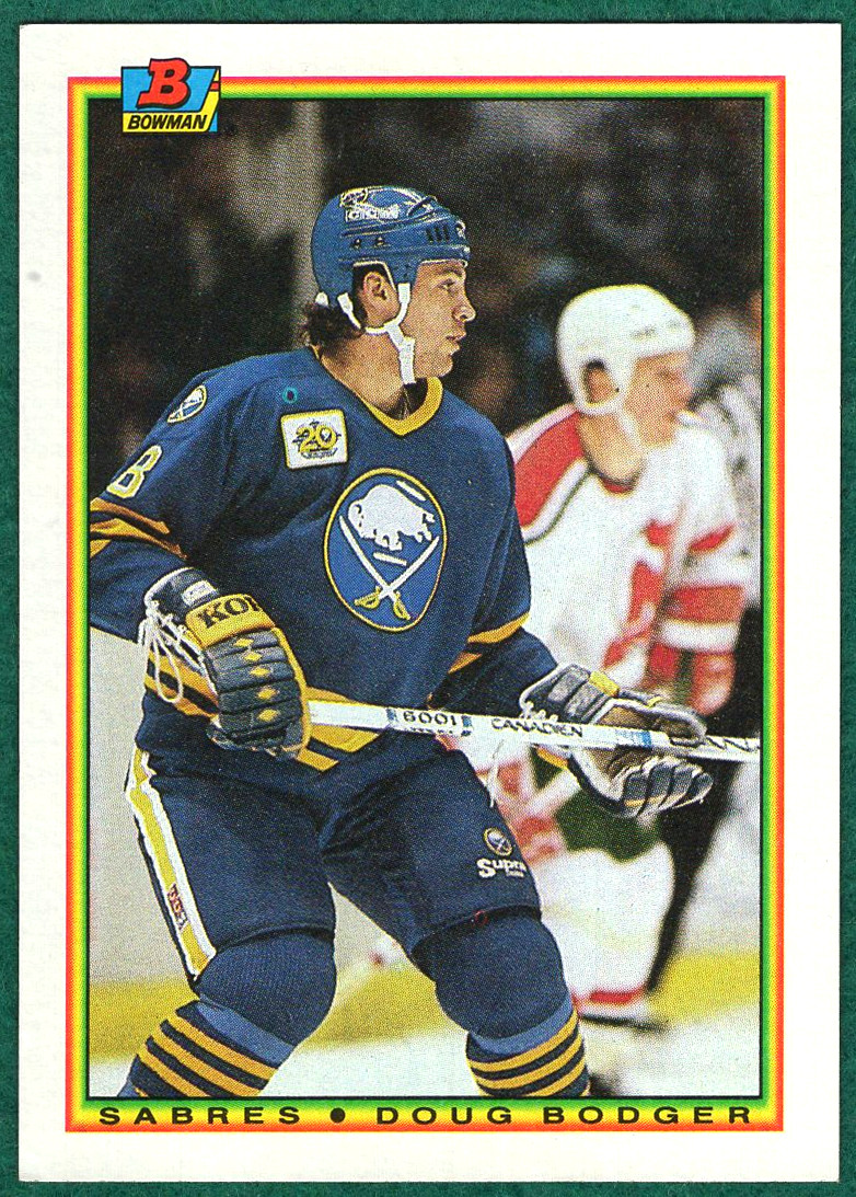 Doug Bodger - 1990-91 Bowman #245 - Buffalo Sabres Hockey Card
