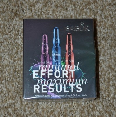 BABOR   Minimal Effort Maximum Results   Lift and Glow  Set of 3 Ampoules   New