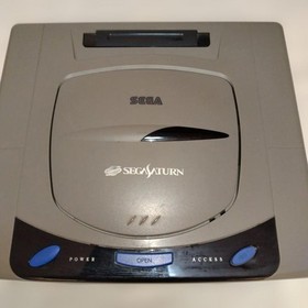 SEGA SATURN HST-3200 Console Gray W/Controller Set Collectible13+ #646