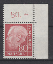 BUND Michel-Nr. 192 Eckrand Ecke 2 postfrisch ** Originalgummierung HEUSS I