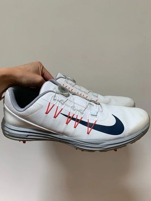 Nike Lunar Command 2 Boa Lunarlon Golf Shoes White, Blue, Gray - Size 12