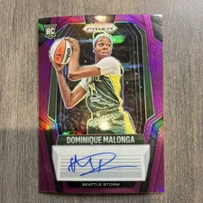 2025 Panini Prizm WNBA Dominique Malonga Signatures SG-DM RC Auto Storm